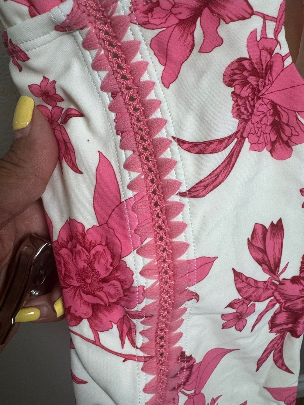 Cupshe Pink Floral One-Piece Swimsuit - Picture 6 of 12